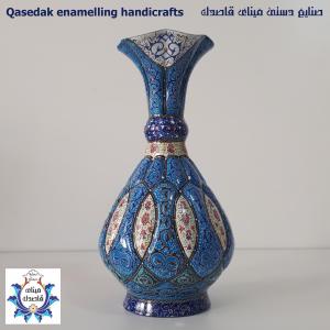 گلدان میناکاری پاپیونی ۲۵ سانتیمتر کد ۲۶۰۲