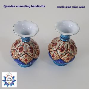 گلدان میناکاری شلغمی ۸ سانتیمتر کد 3