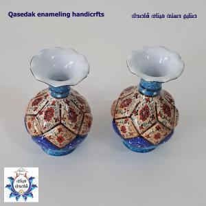 گلدان میناکاری شلغمی ۸ سانتیمتر کد 3