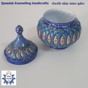 قندان میناکاری سایز بزرگ  کد ۲۸۱۹