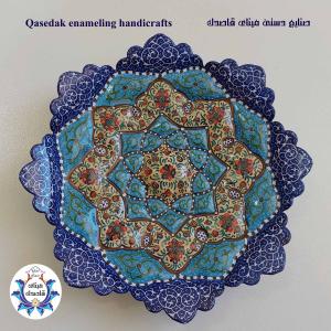 بشقاب میناکاری ۱۶ سانتیمتر کد ۱۰۳۸