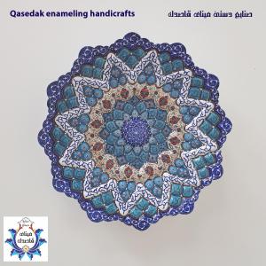 بشقاب میناکاری ۲۰ سانتیمتر کد ۱۱۳۷