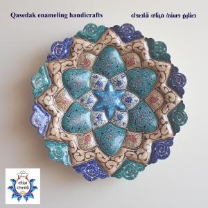 بشقاب میناکاری ۲۰ سانتیمتر کد ۱۱۴۸