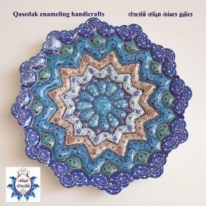 بشقاب میناکاری ۲۵ سانتیمتر کد ۱۲۴۶
