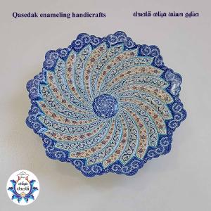 بشقاب میناکاری ۲۵ سانتیمتر کد ۱۲۶۴