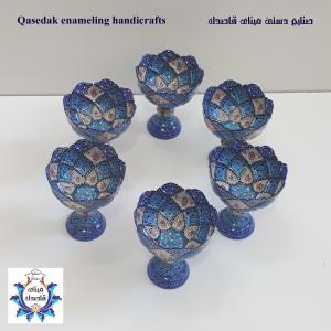 کاسه پایه دار میناکاری ۱۲ سانتیمتر کد ۲۲۱۹