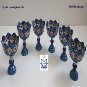 کاسه پایه دار میناکاری ۱۲ سانتیمتر کد ۲۲۱۳
