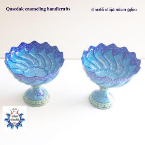 کاسه پایه دار میناکاری ۲۰ سانتیمتر کد ۲۳۳۱