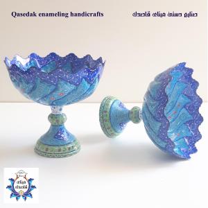 کاسه پایه دار میناکاری ۲۰ سانتیمتر کد ۲۳۳۱