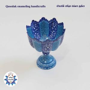 کاسه پایه دار میناکاری ۲۰ سانتیمتر  کد ۲۳۳۴