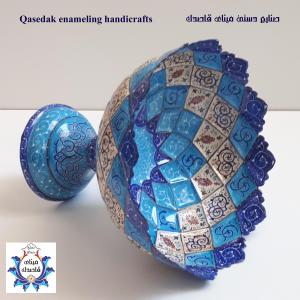 کاسه پایه دار میناکاری ۲۵ سانتیمتر کد ۲۳۹۵