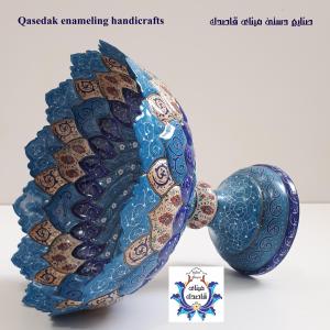 کاسه پایه دار میناکاری ۳۰ سانتیمتر کد ۲۴۴۱