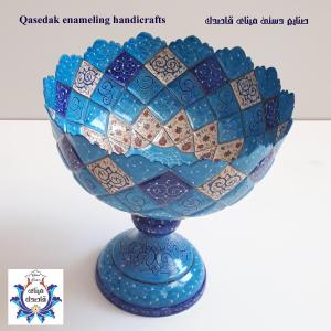 کاسه پایه دار میناکاری ۳۰ سانتیمتر کد ۲۴۴۲