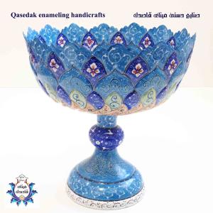 کاسه پایه دار میناکاری ۳۰ سانتیمتر کد ۲۴۴۳