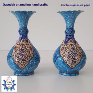 گلدان میناکاری پاپیونی۱۶ سانتیمتر کد 1502
