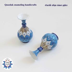 گلدان میناکاری پاپیونی ۱۶ سانتیمتر کد ۲۵۲۱