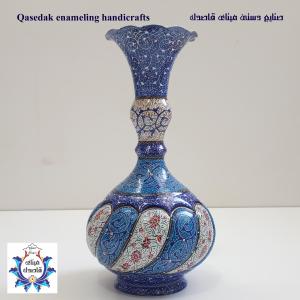 گلدان میناکاری پاپیونی ۲۰ سانتیمتر کد ۲۲۵۶