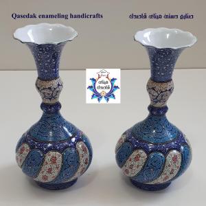 گلدان میناکاری پاپیونی ۲۰ سانتیمتر کد ۲۲۵۶