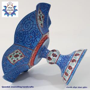بشقاب پایه دار گلبرگی ۲۵سانتیمتر کد۲۷۵۵