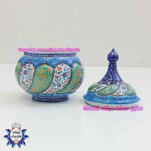 قندان میناکاری سایز متوسط کد ۲۸۲۷