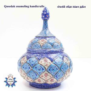 قندان میناکاری سایز بزرگ کد ۲۸۲۷