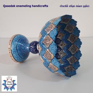 کاسه پایه دار میناکاری ۳۰ سانتیمتر کد ۲۳۹۶