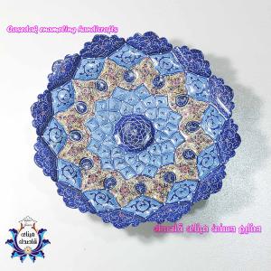 بشقاب میناکاری ۲۵ سانتیمتر  کد ۱۲۷۳