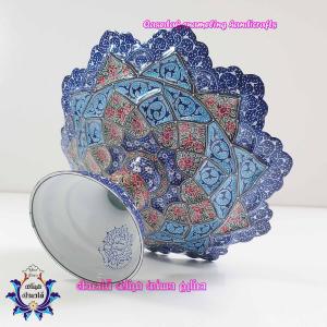 بشقاب پایه دار میناکاری ۲۰ سانتیمتر کد ۲۱۰۹