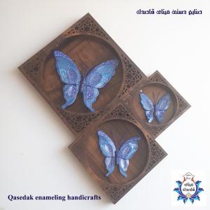 قاب ست پروانه میناکاری کد 10