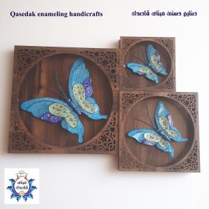 قاب ست پروانه میناکاری کد ۹