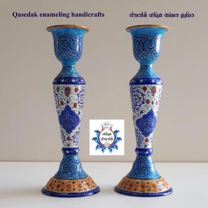 شمعدان میناکاری ۲۲ سانتیمتر کد ۳