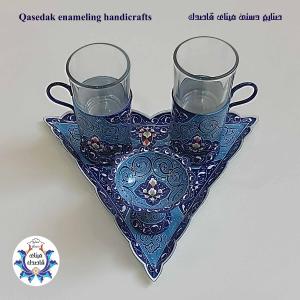 سرویس چایخوری دو نفره میناکاری کد ۵