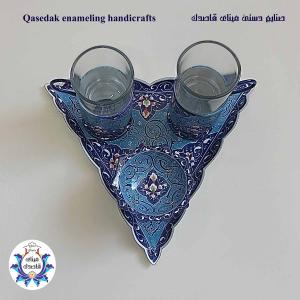 سرویس چایخوری دو نفره میناکاری کد ۵