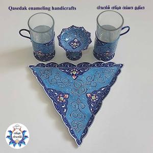 سرویس چایخوری دو نفره میناکاری کد ۵