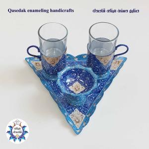سرویس چایخوری دو نفره میناکاری کد ۴