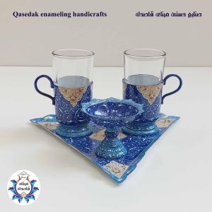 سرویس چایخوری دو نفره میناکاری کد ۴