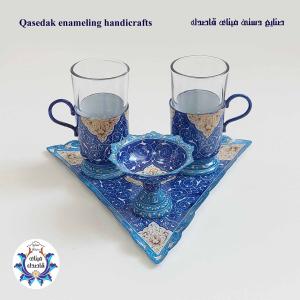 سرویس چایخوری دو نفره میناکاری کد ۴