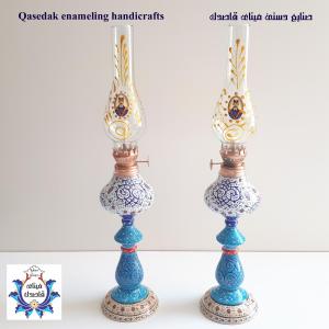 چراغ نفتی میناکاری  کد ۲