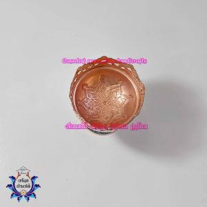 کاسه پایه دار فیروزه کوبی ۹ سانتیمتر کد ۱