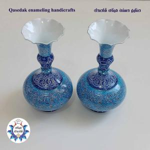 گلدان میناکاری پاپیونی ۲۲ سانتیمتر کد ۲۲۵۹