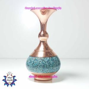 گلدان فیروزه کوبی ۲۰ سانتیمتر کد ۲