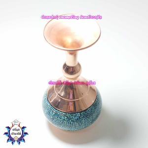 گلدان فیروزه کوبی ۲۰ سانتیمتر کد ۲