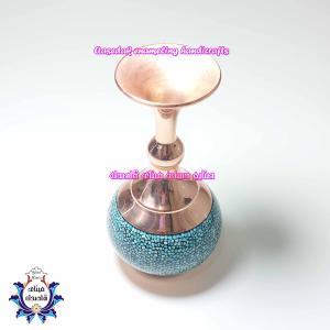 گلدان فیروزه کوبی ۲۰ سانتیمتر کد ۱