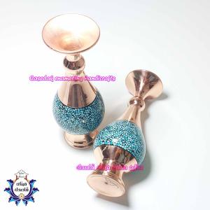 گلدان فیروزه کوبی ۱۶ سانتیمتر کد ۱
